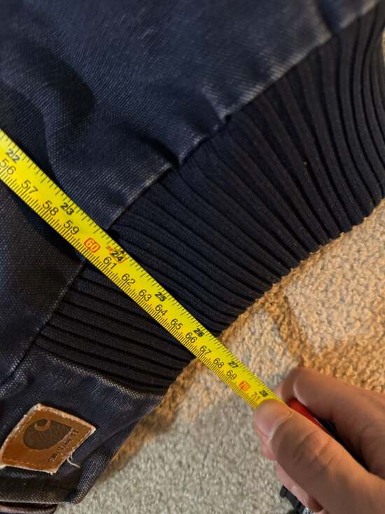 Vintage Carhartt J14 MDT Midnight Navy Sandstone Santa Fe Jacket Large - Picture 7 of 8